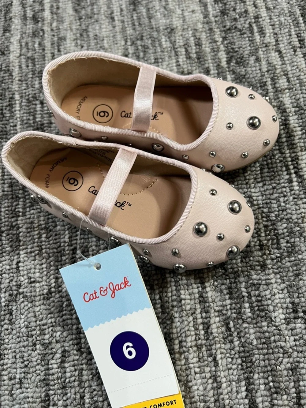 Cat & Jack Girl's - Heather Ballet Flats Toddler  Size 6